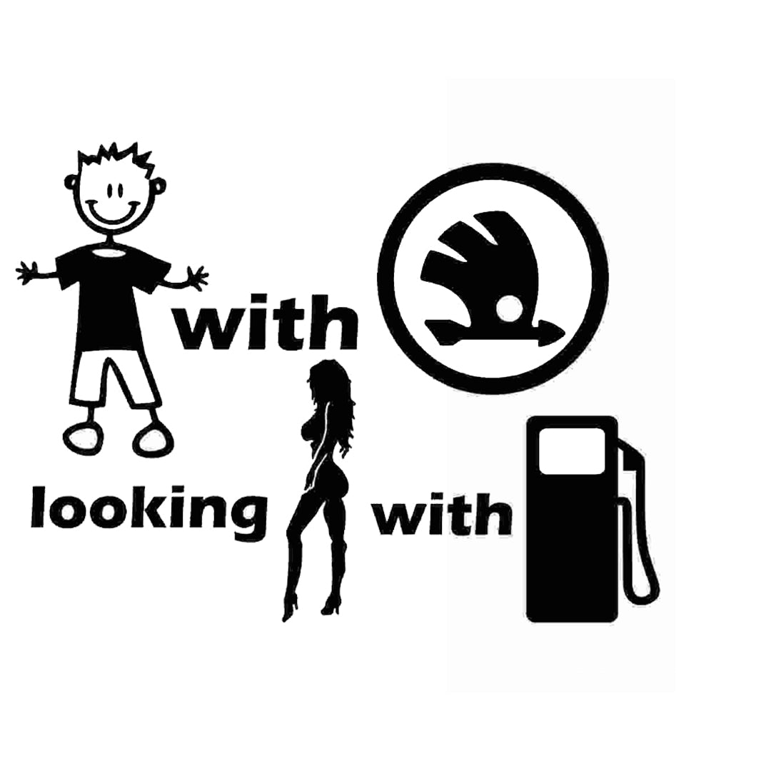 Sticker Baiat Cu Skoda