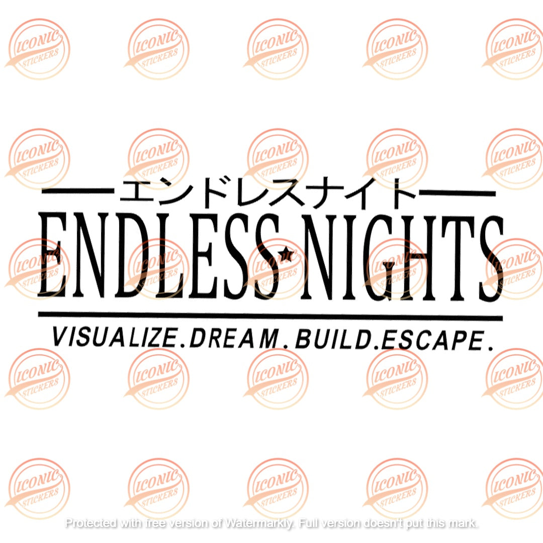 Sticker Endless night