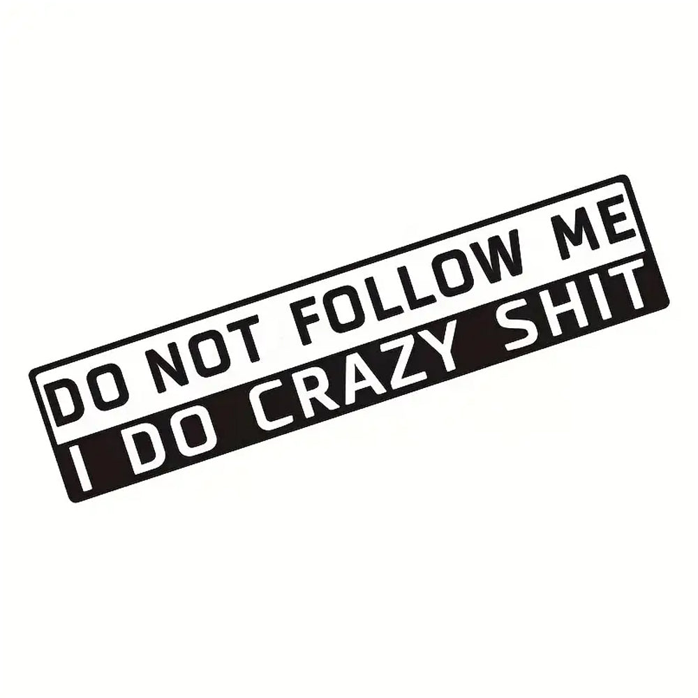 STICKER DO NOT FOLLOW ME