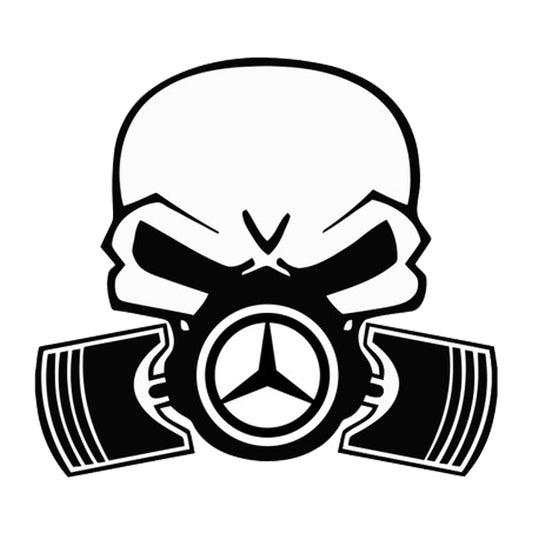 Sticker Mercedes skull