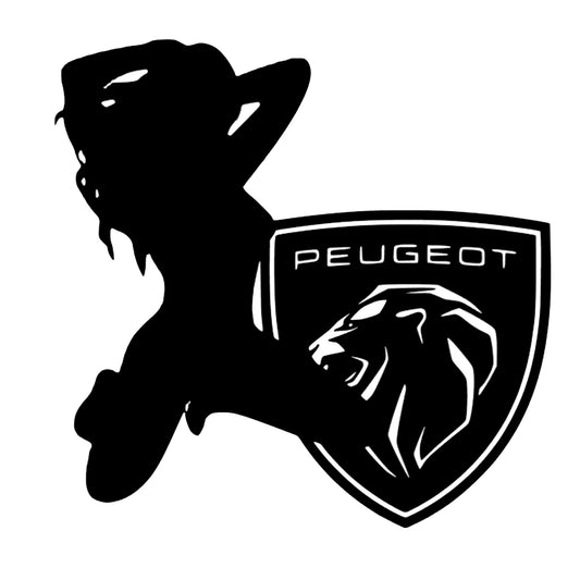 Sticker Peugeot girl