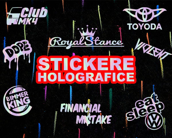 stickere auto holografice iconic stickers