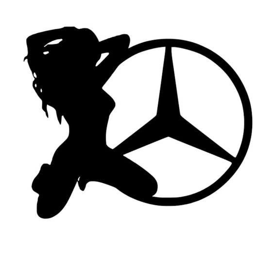 Sticker Mercedes girl v4