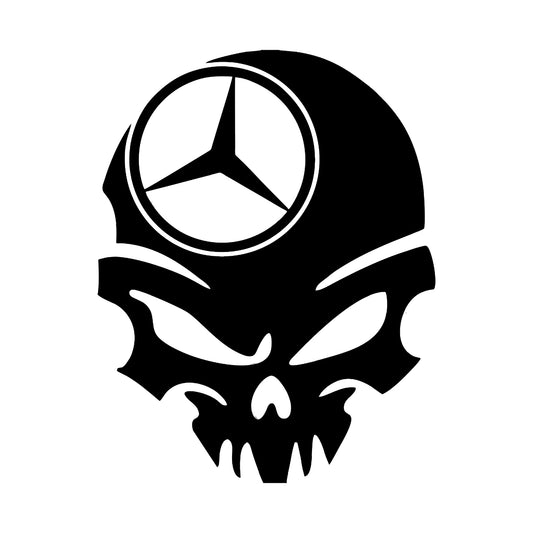 Sticker Mercedes skull v2