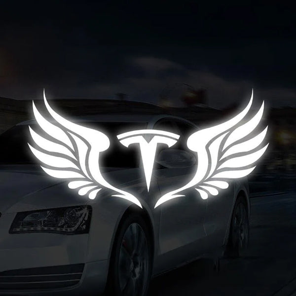 Sticker Angel Wings Tesla