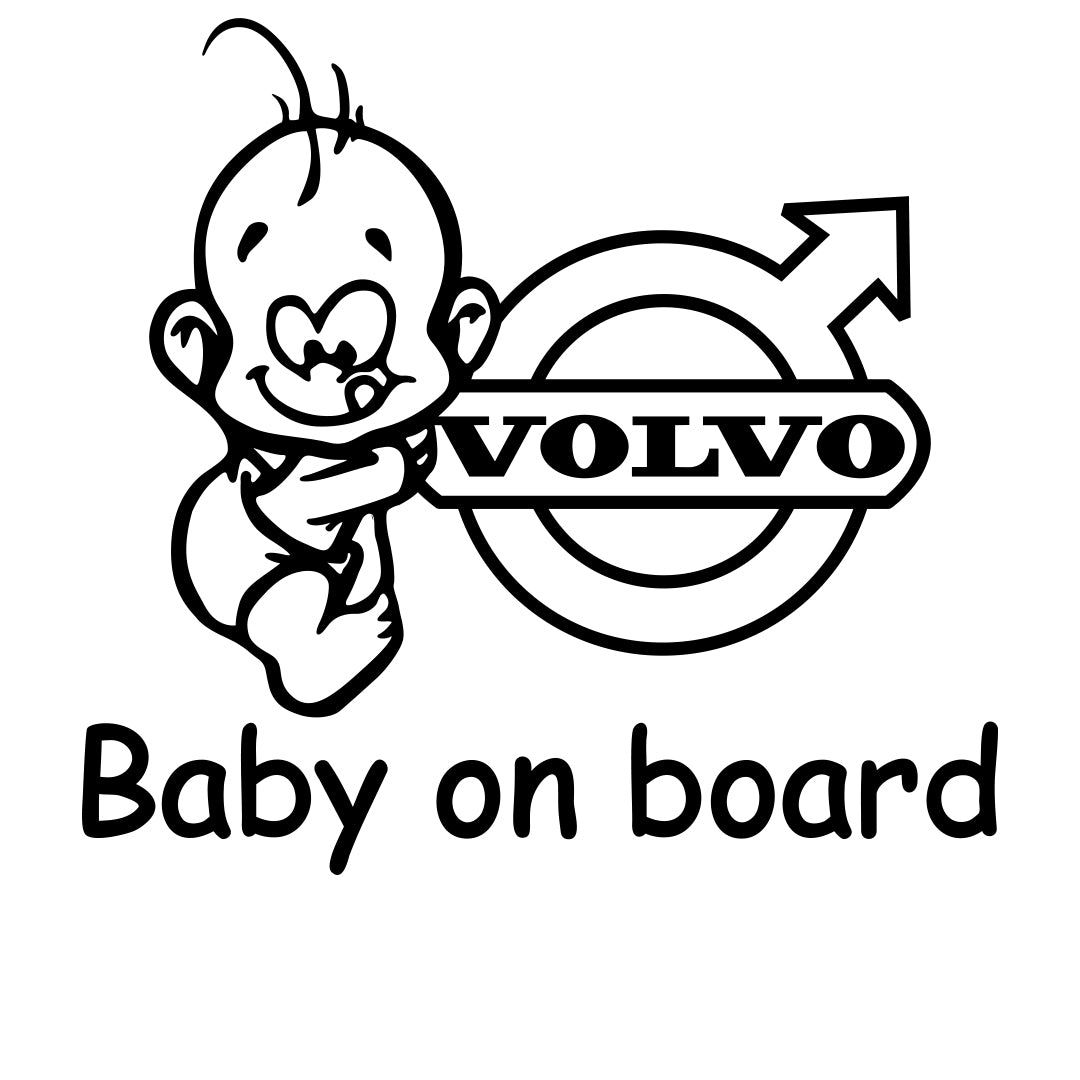Sticker Baby On Board Volvo