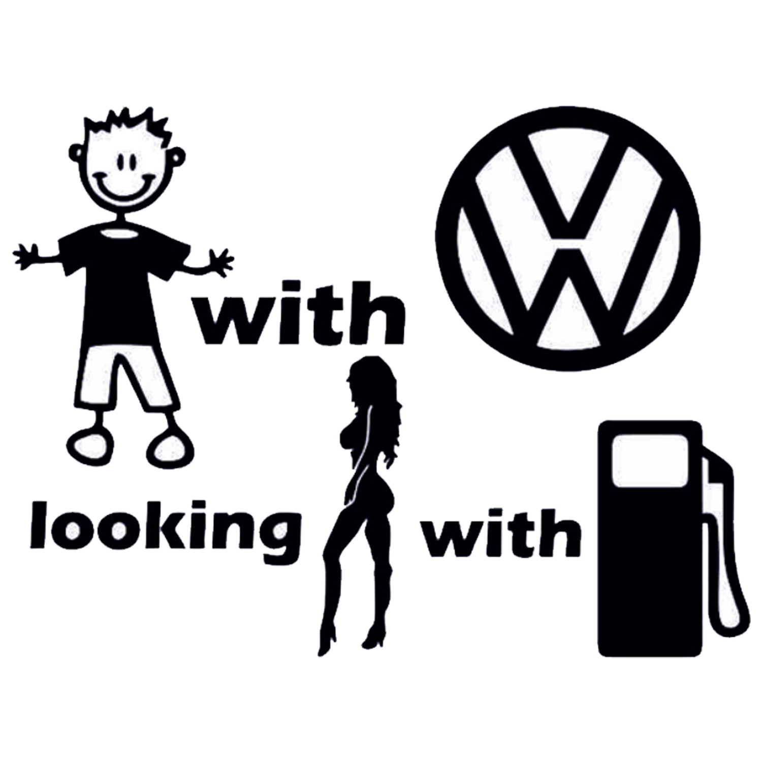 Sticker Baiat Cu VW