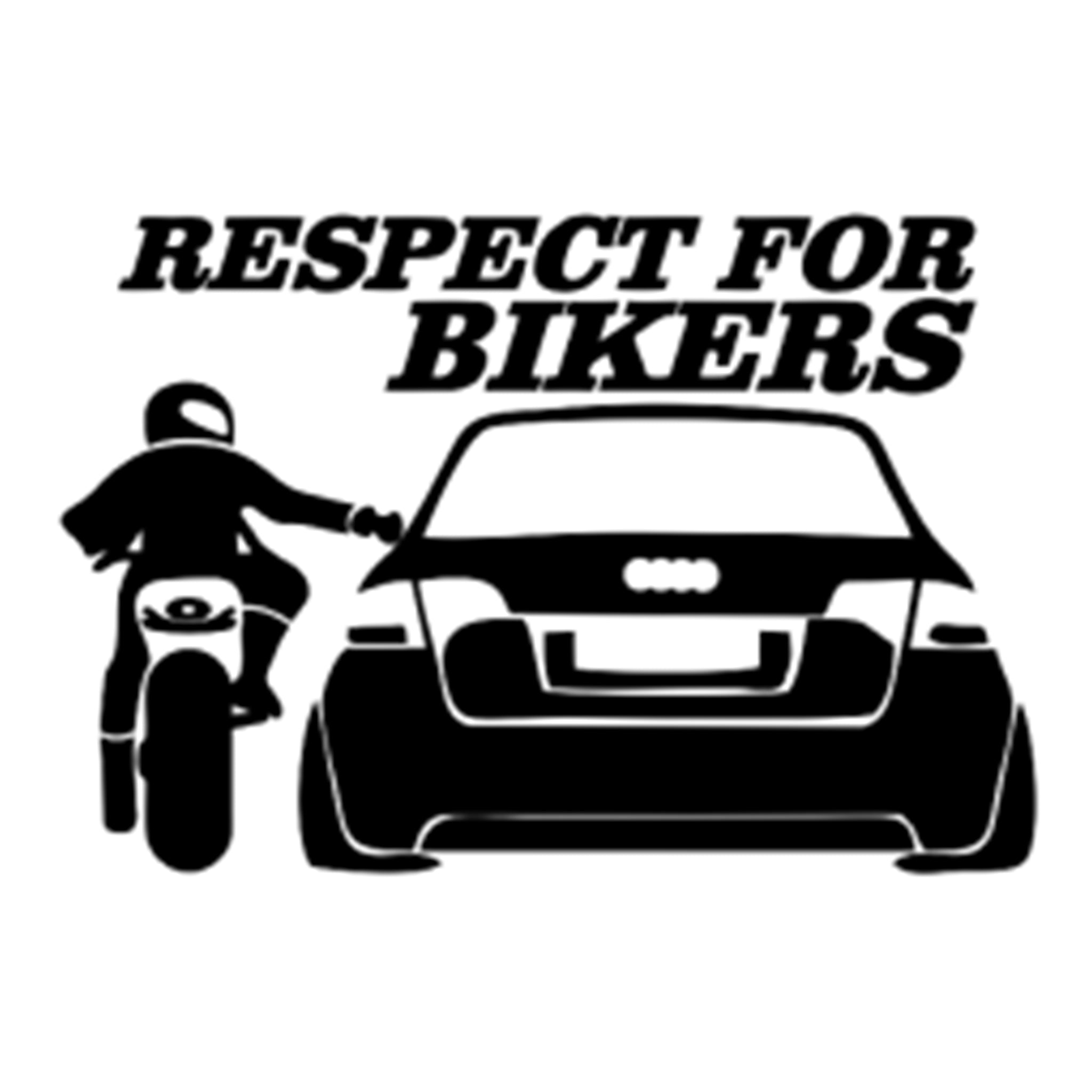 Sticker Respect For Bikers Audi