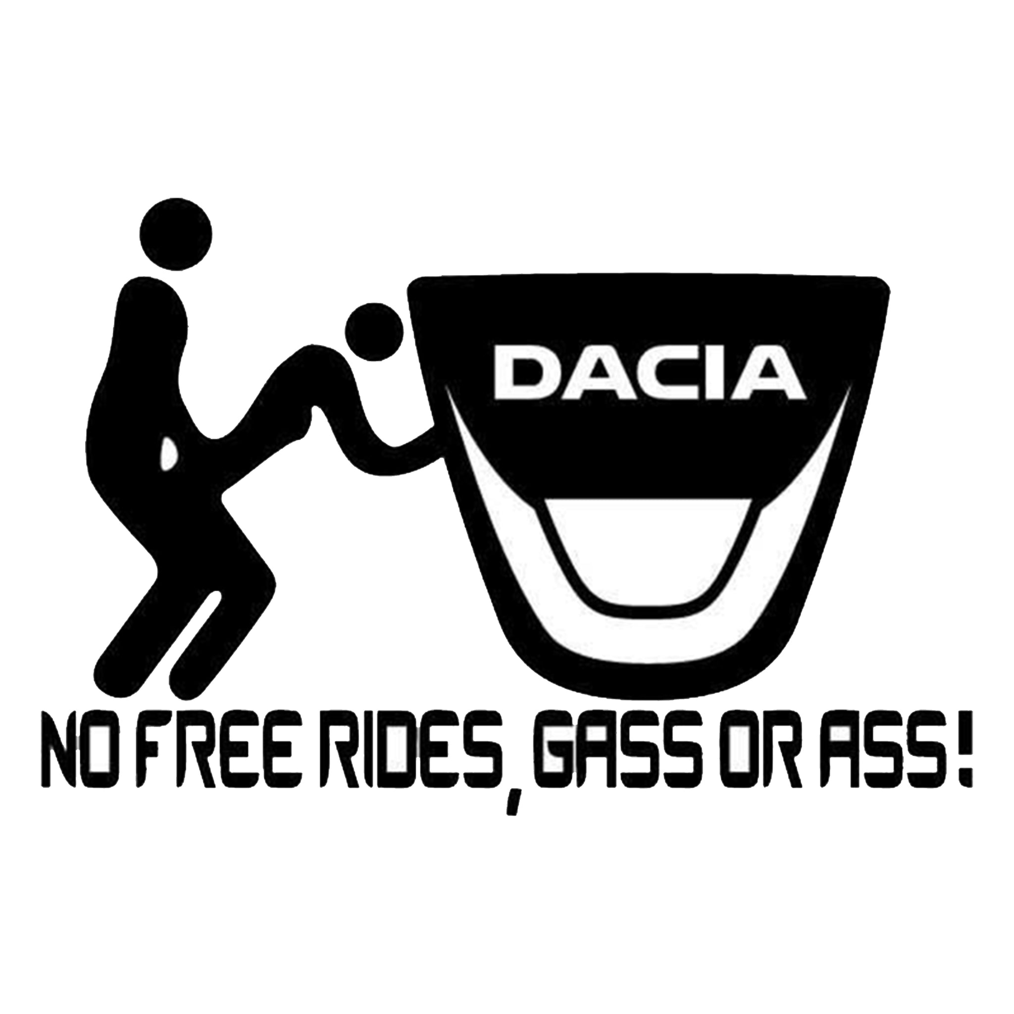 Sticker No Free Rides Dacia