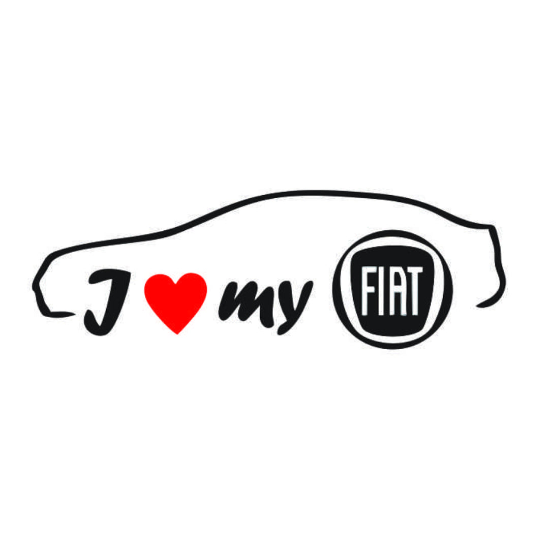 Sticker I Love My Fiat