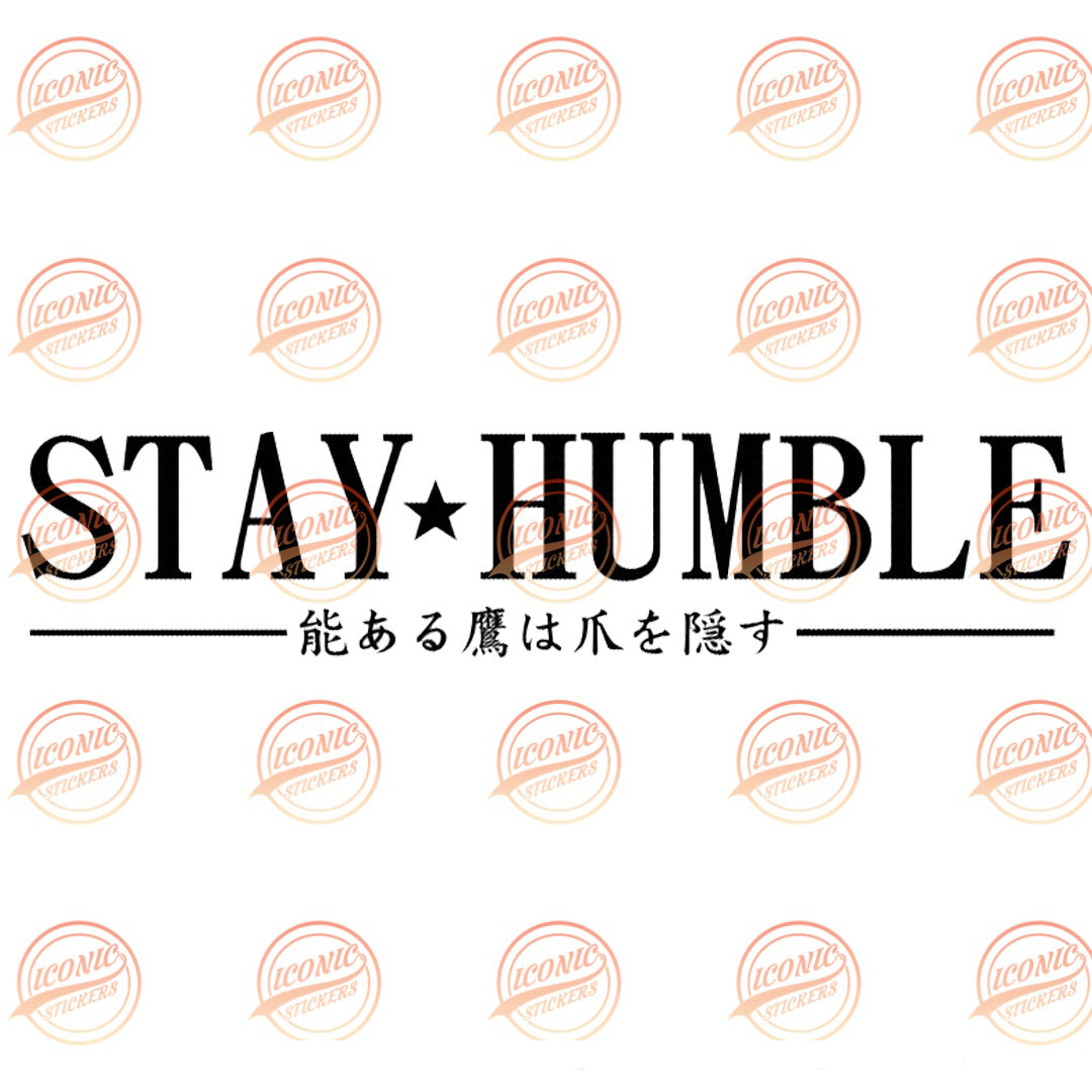 Sticker Stay Humble