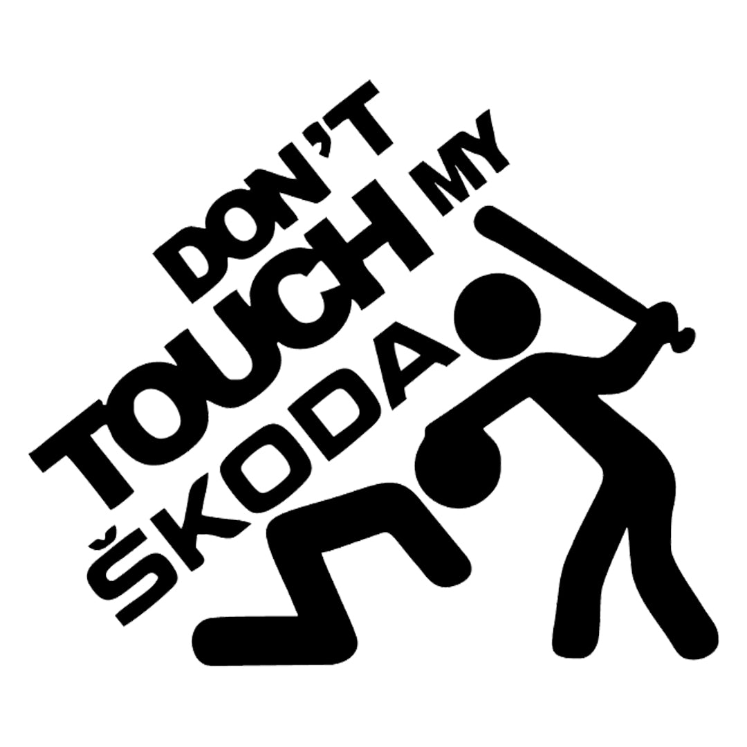 Sticker Don`t TouchMy Skoda