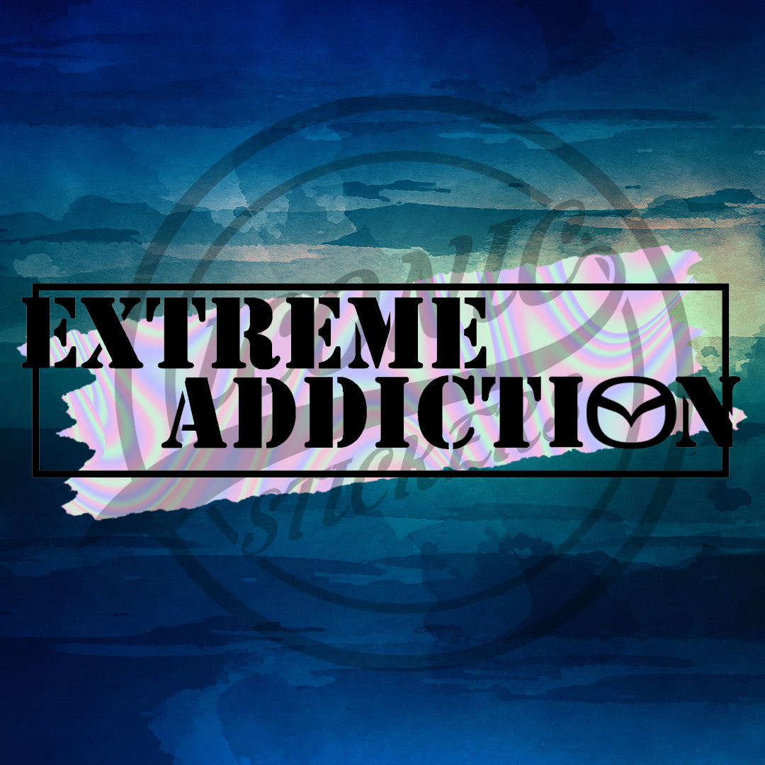 Sticker Extreme Addiction Mazda
