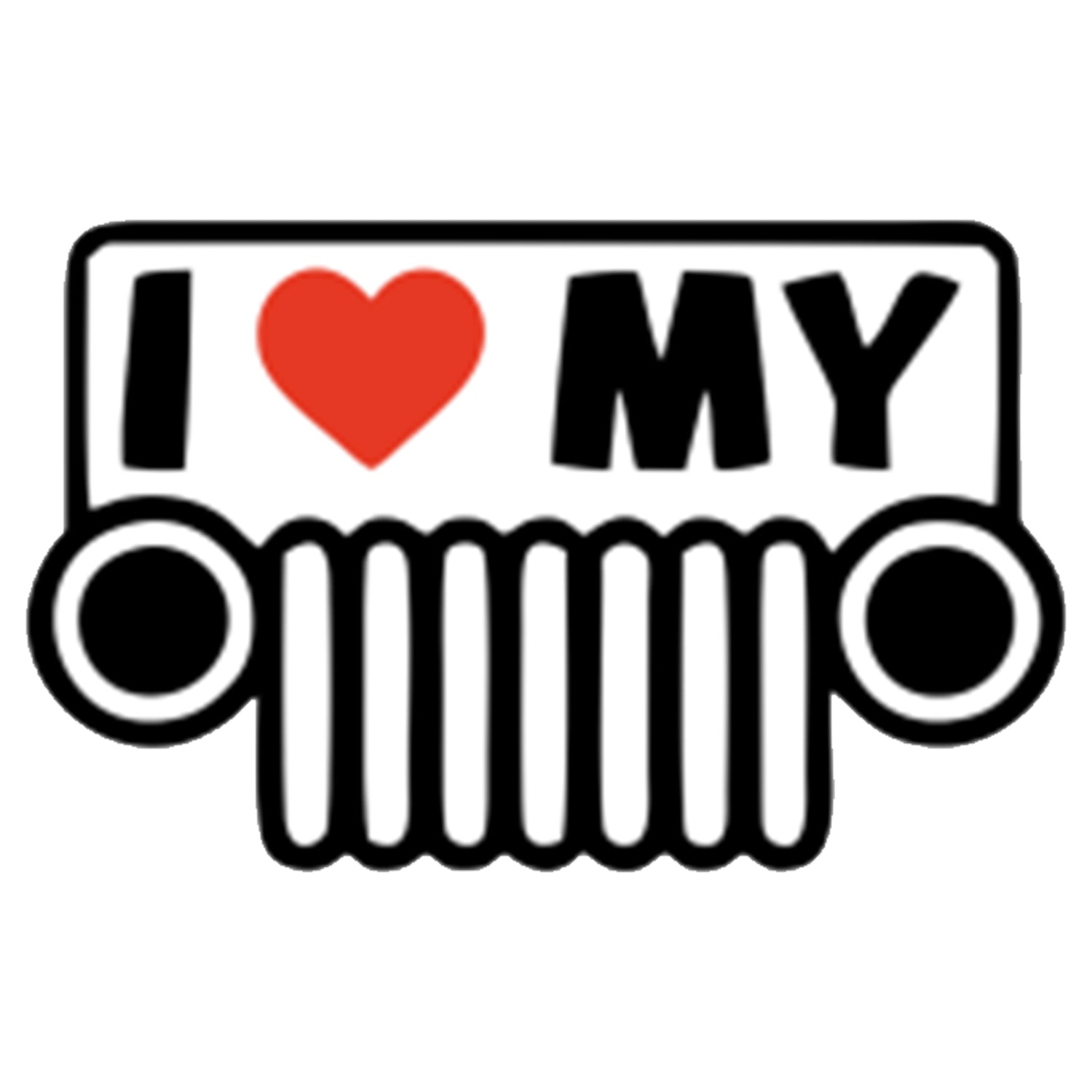 Sticker I Love My Jeep
