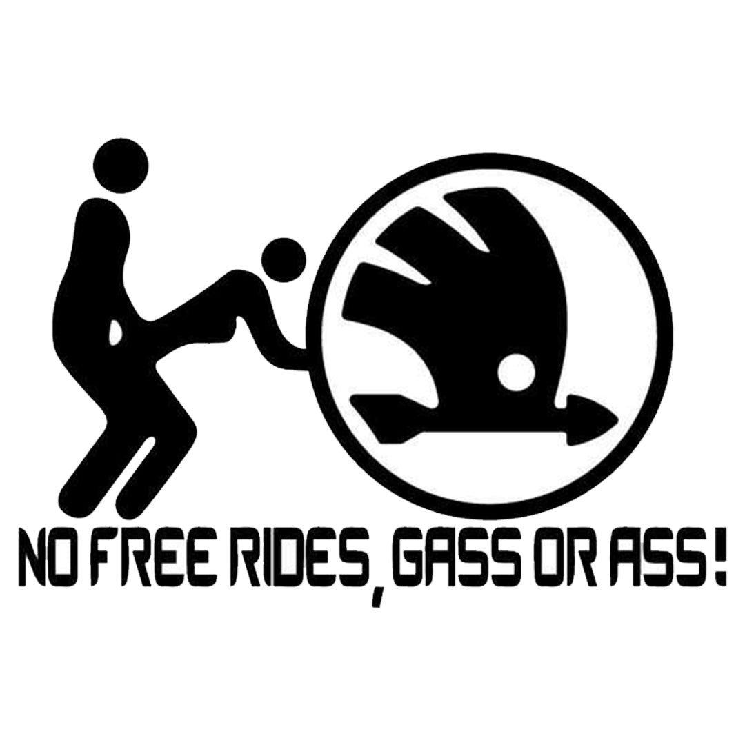 Sticker No Free Ride Skoda