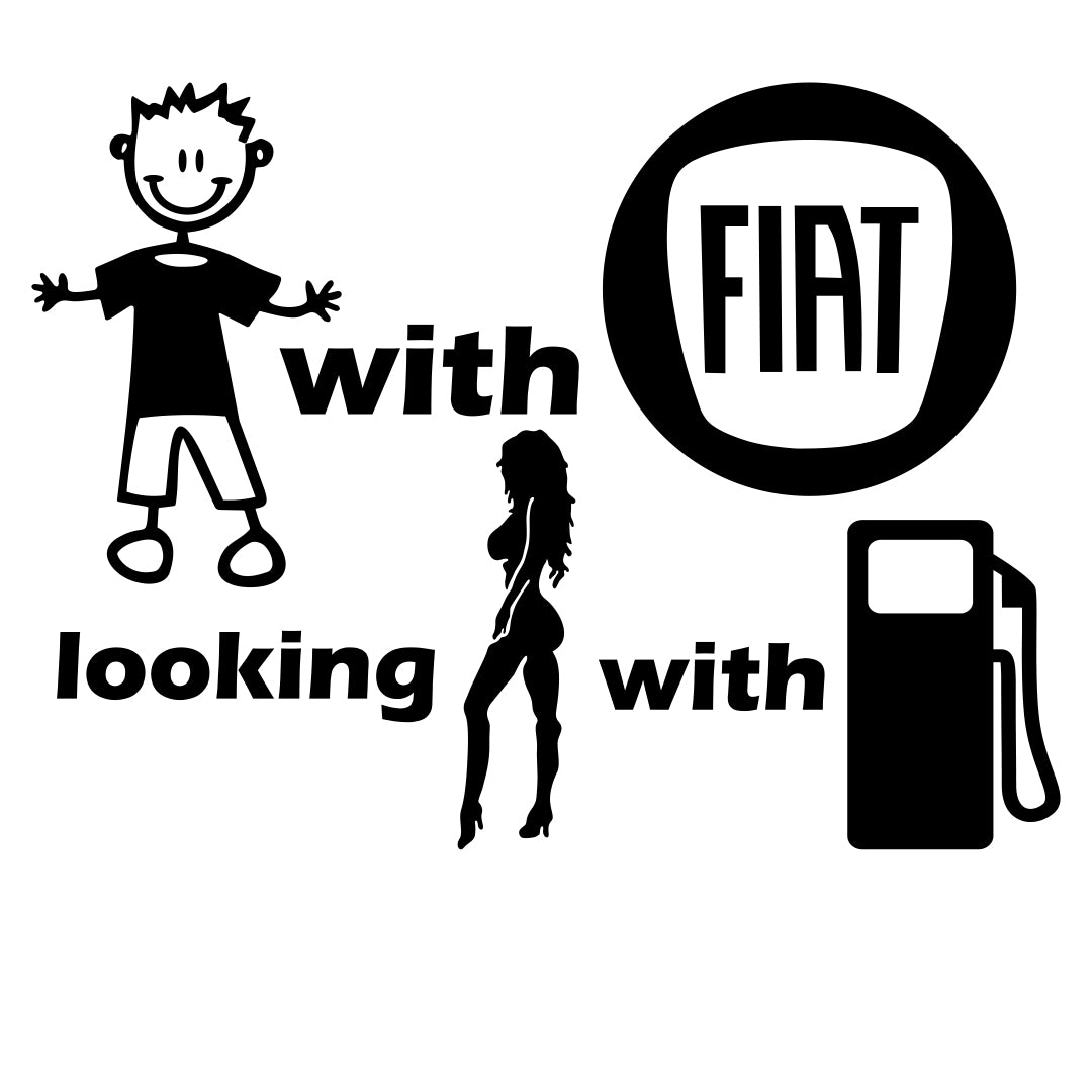 Sticker Baiat Cu Fiat