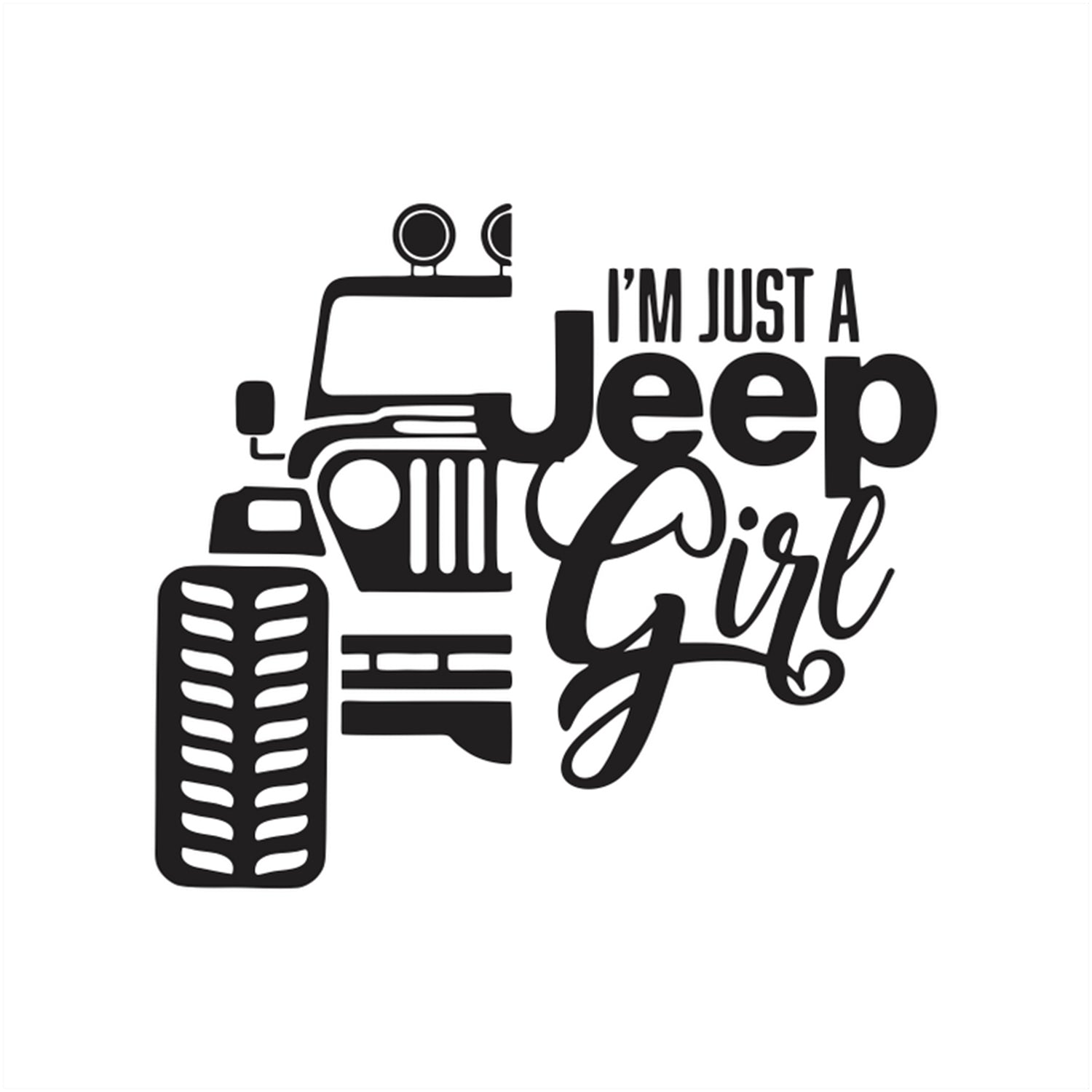Sticker Jeep Girl V2