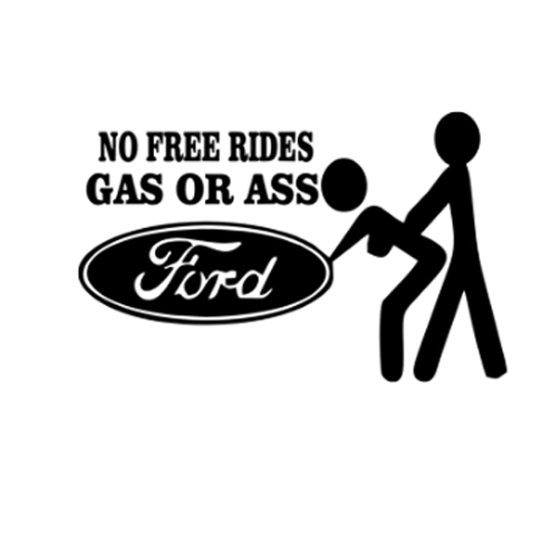 Sticker No Free Rides Ford
