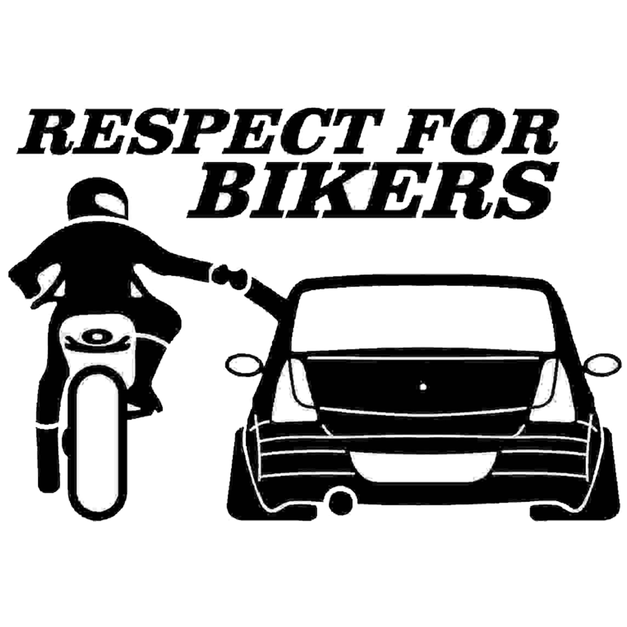 Sticker Respect For Bikers Dacia