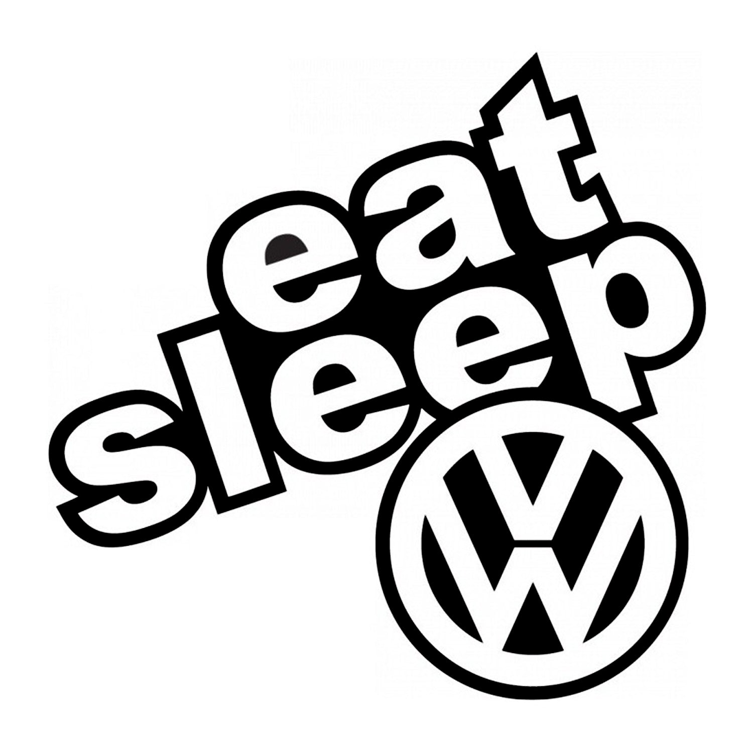 Sticker Eat Sleep VW