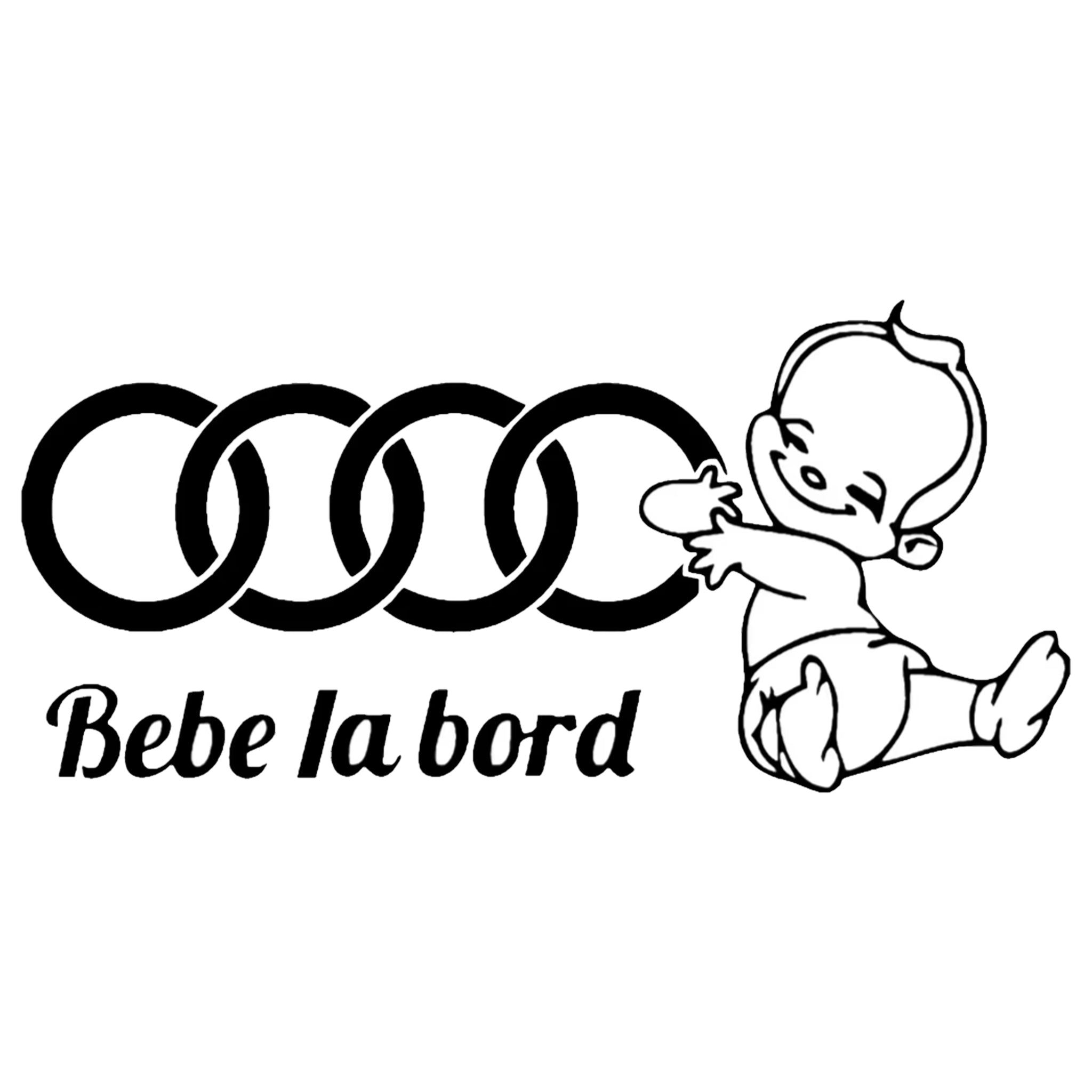 Sticker Bebe La Bord Audi