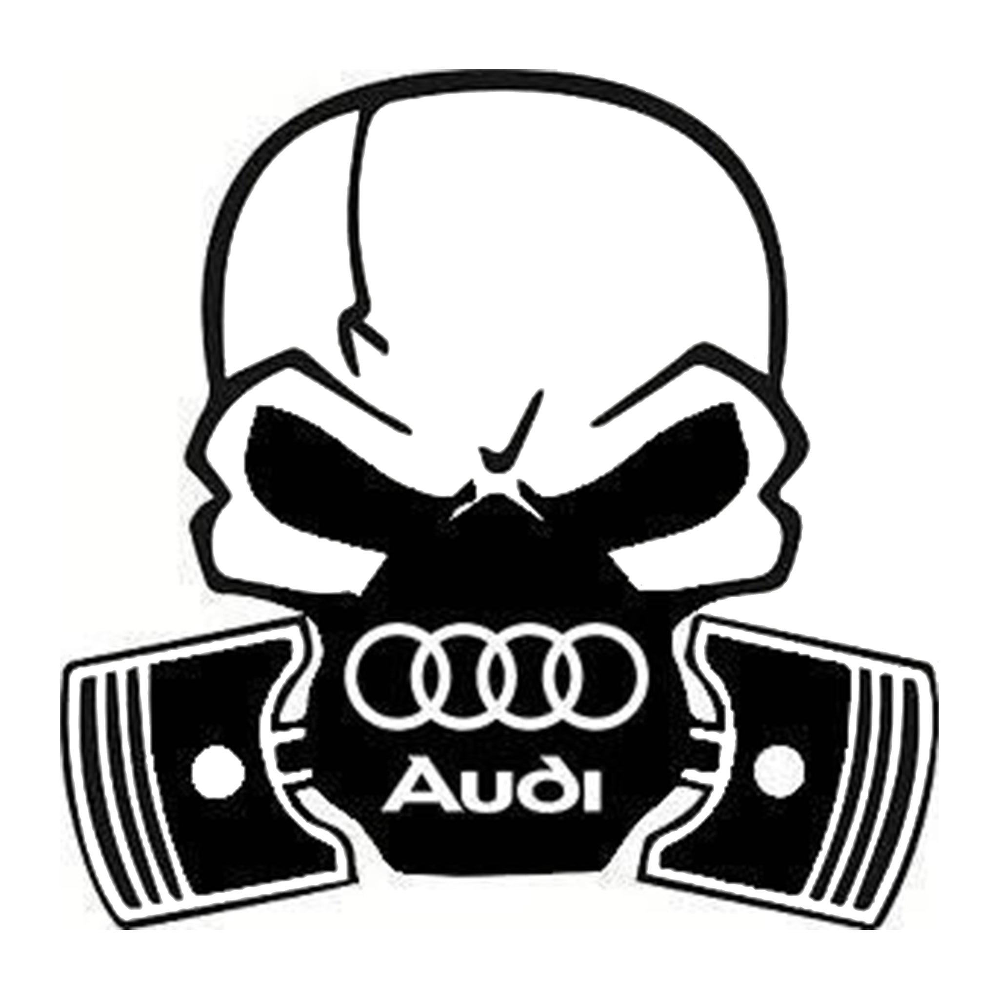 Sticker Audi Skull