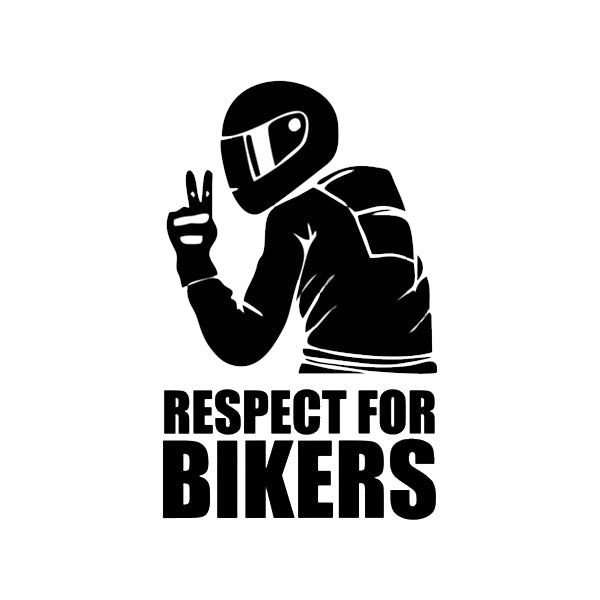 RESPECT FOR BIKERS - Iconic Stickers