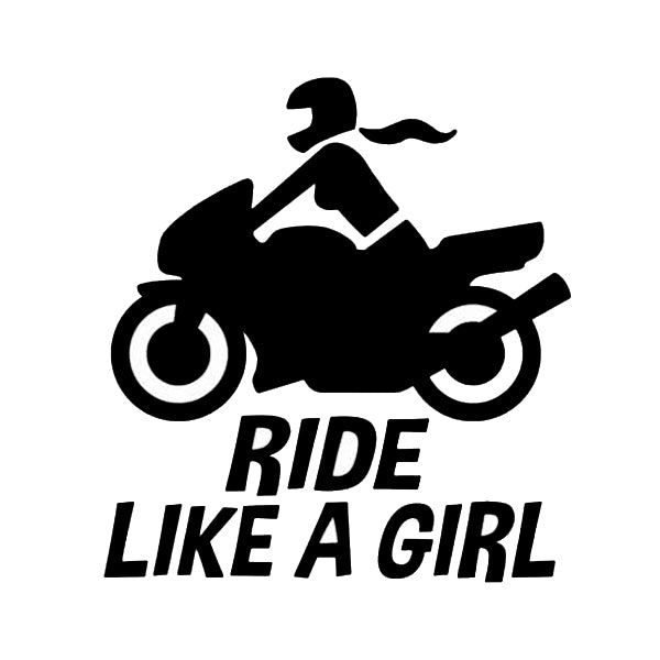 RIDE LIKE A GIRL - Iconic Stickers