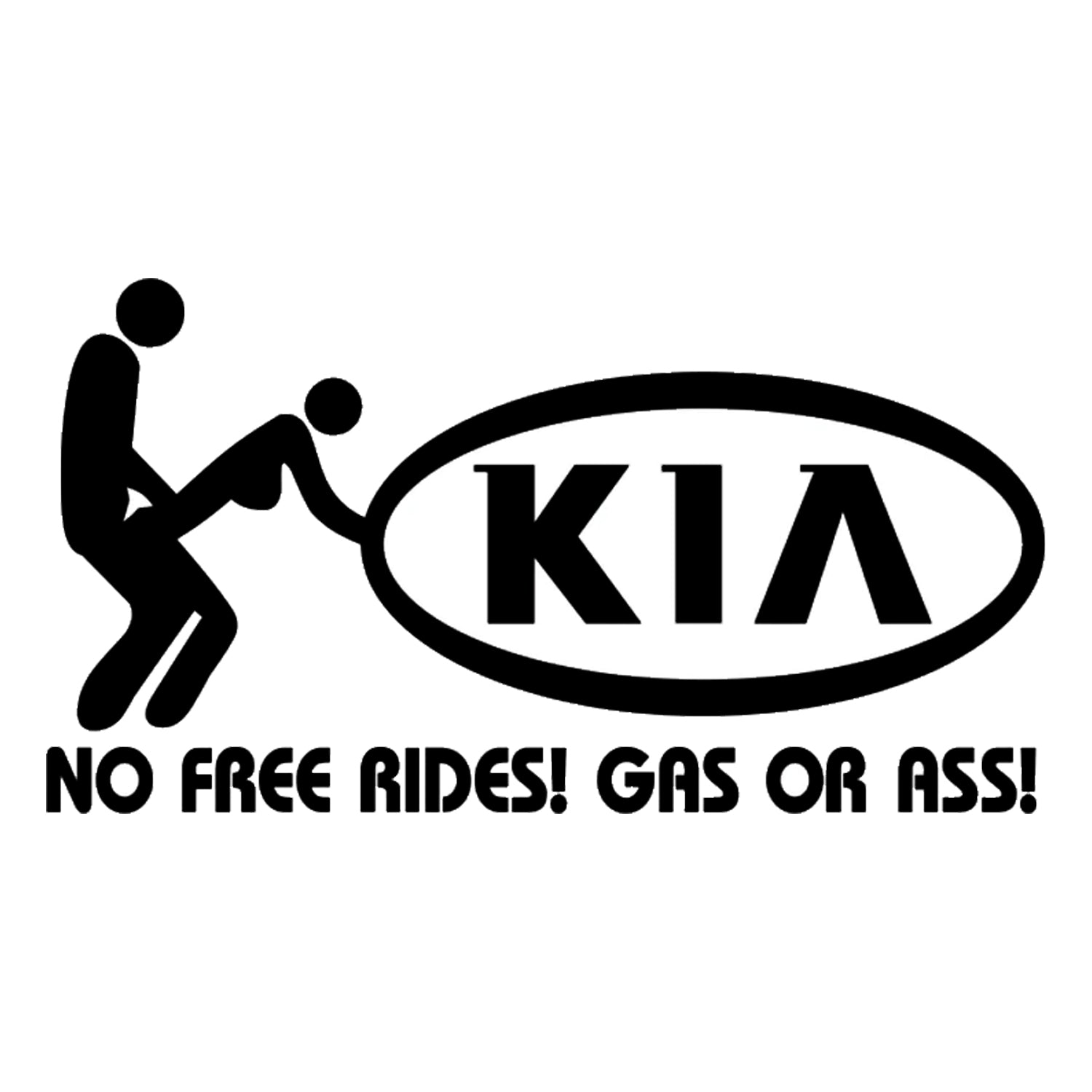 Sticker No Free Rides KIA