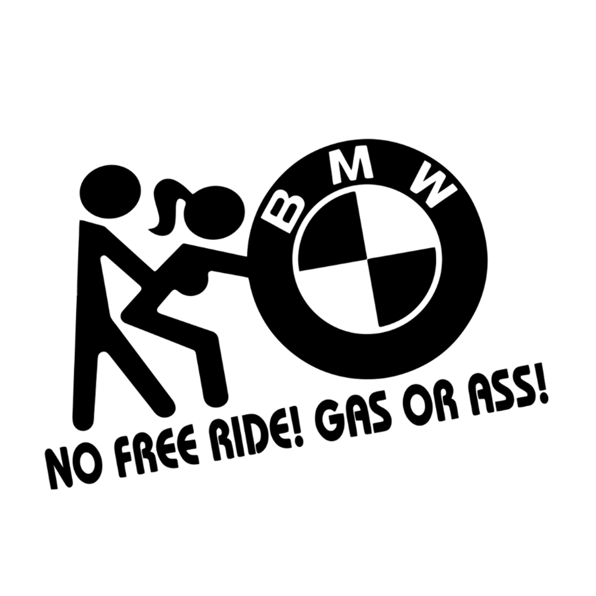 Sticker No Free Rides BMW