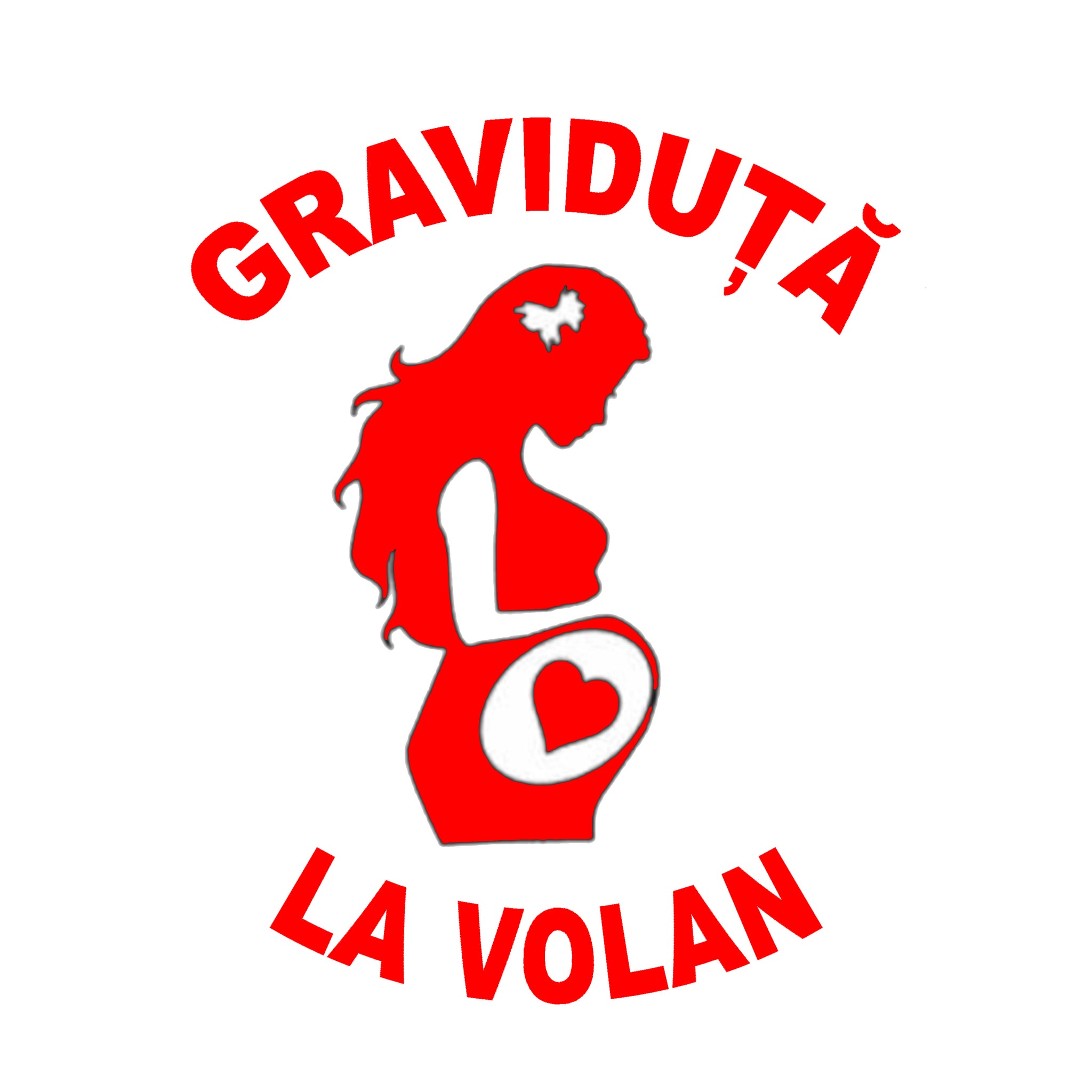 STICKER GRAVIDUȘĂ LA VOLAN - Iconic Stickers